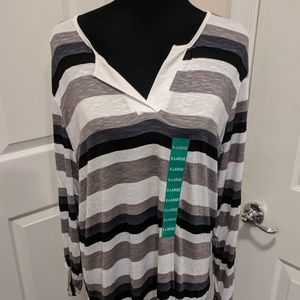 Striped Pullover shirt by Leo & Nicole